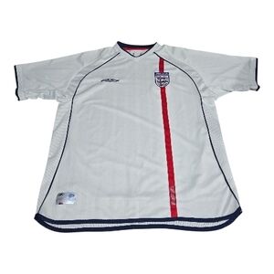Umbro England 2001-2003 Home Football Soccer Jersey Vintage Men's Size XL